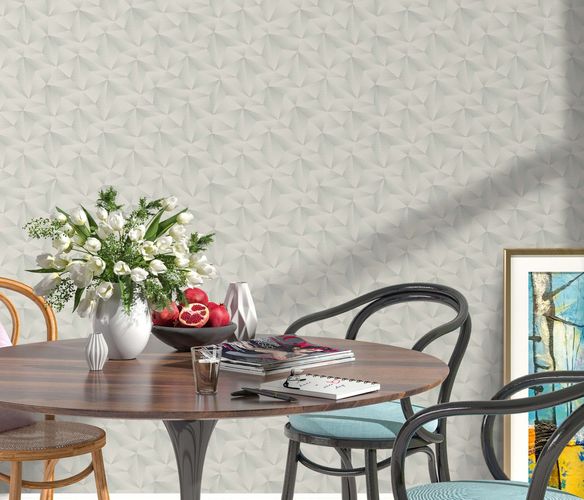 Non-woven wallpaper Erismann Triangles Grey 10106-31