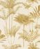 Non-woven wallpaper Rasch ferns cream yellow 555158 2