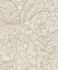 Non-woven wallpaper Rasch Flowers Leaves Beige White 2