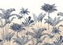 Wall mural Rasch Ferns Blue Beige 556247 1