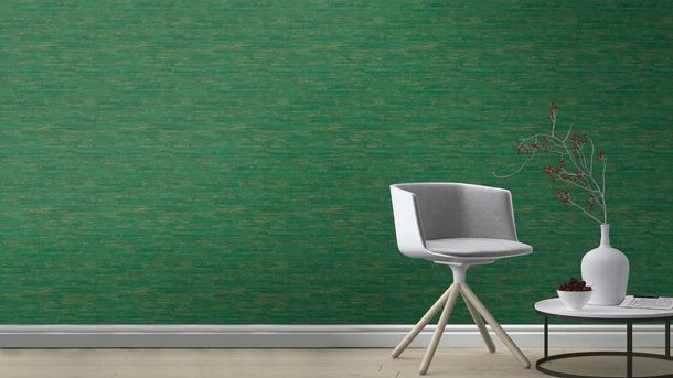 Non-woven wallpaper 537048 Rasch wood green beige