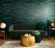 Non-woven wallpaper 34018 waves petrol black Marburg 1