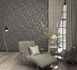 Non-woven wallpaper 34257 lines pattern black gold Marburg 1