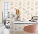 Non-woven wallpaper Rasch circles Strtuktur white gray 311518 1