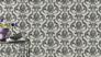 Non-woven wallpaper Rasch Baroque White Black 315608 1