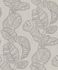 Non-woven wallpaper Rasch leaf pattern gray silver 822625 2