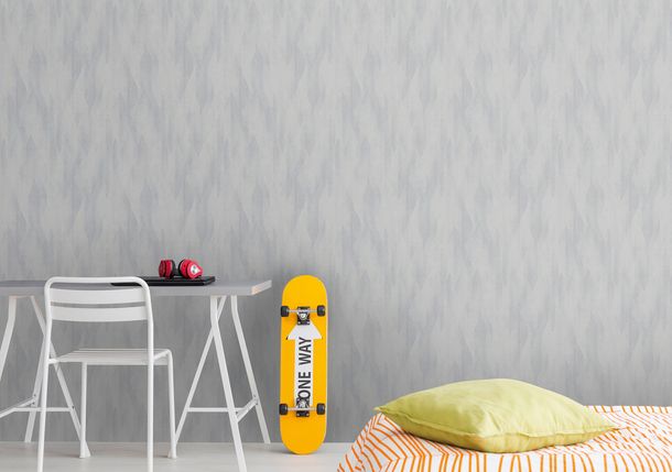 Non-woven wallpaper diamonds graphic grey white 39104-4