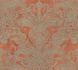 Non-woven wallpaper ornaments orange grey 39119-2 2