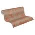 Non-woven wallpaper ornaments metallic orange grey 39119-2 4