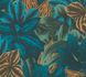 Non-woven wallpaper floral tropics blue green 39222-1 2
