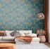 Non-woven wallpaper floral tropics blue green 39222-1 5