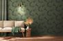 Non-woven wallpaper palm leaves green blue 39090-5 4