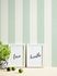 Non-woven wallpaper stripes pattern white green 39029-2 6