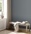 Non-woven wallpaper plain linen look dark grey 39040-1 7