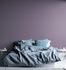 Non-woven wallpaper textile look plain lilac 38903-9 3