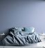 Non-woven wallpaper textile look plain blue purple 38903-5 1