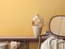 Non-woven wallpaper textile look plain yellow 38903-6 1