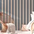 Non-woven wallpaper stripes pattern blue beige 38665-1 6