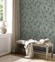 Wallpaper concrete optics green mother of pearl metallic 4