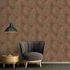 Non-woven wallpaper floral brown copper metallic 38919-2 3