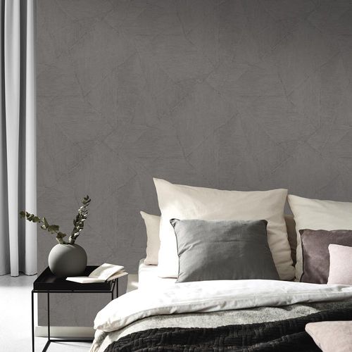 Non-Woven Wallpaper Graphic Taupe Metallic 10319-37