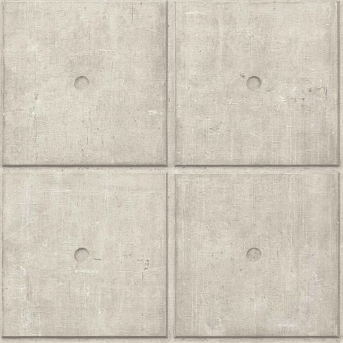 Non-woven wallpaper Rasch concrete stones grey 499421