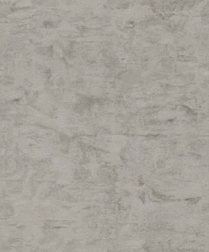 Non-woven wallpaper Rasch plaster look grey silver 499728