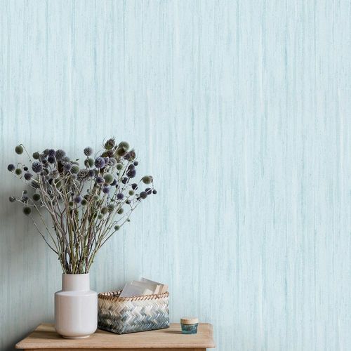 Non-woven wallpaper plaster look blue metallic 10322-18