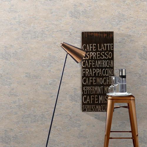 Non-woven wallpaper stone optic brown grey gloss 10296-37