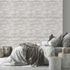 Non-woven wallpaper waves pattern light grey 10299-31 1