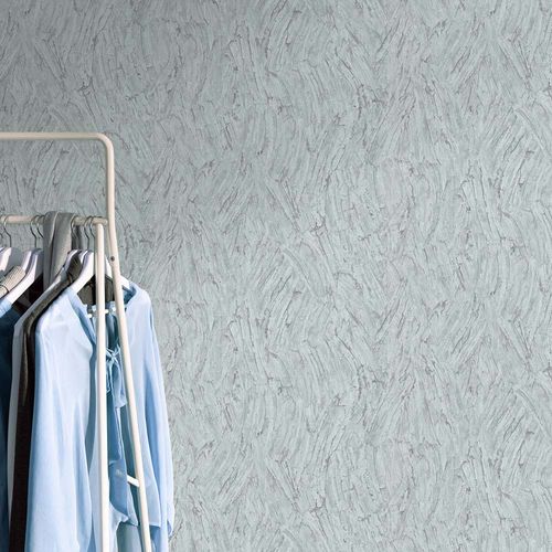 Non-woven wallpaper plaster look grey glitter 10301-10