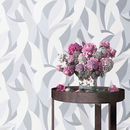 Non-woven wallpaper Elle graphic grey white 10331-10