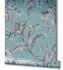 Non-Woven Wallpaper Leaves Floral Blue Black White 82340 3