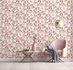Non-Woven Wallpaper Floral Berries Pink Green Purple 47457 1