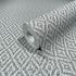 Non-woven wallpaper 3D look diamond braid grey 47486 2