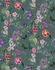 Digital print non-woven flowers green purple pink 33114 1