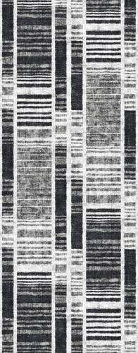 Digital print non-woven stripes pattern black white 33130