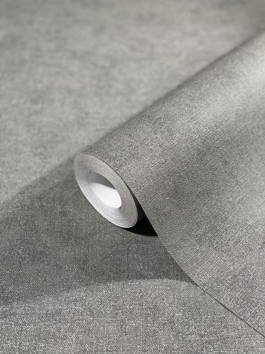 Non-Woven Wallpaper plain grey Green Metallic 33178