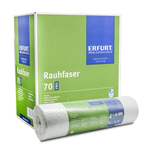 6x Erfurt woodchip wallpaper 70 PRO white 17.75 m²