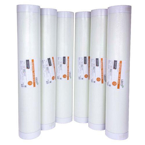 6x LECO glass fibre wallpaper hard-wearing 140 g/m²