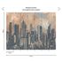 Photo Wallpaper Skyline Illustration Orange grey 39333-1 2