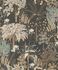 Non-Woven Wallpaper Jungle Black Gold Metallic A54801 1