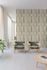 Non-woven wallpaper wood look graphic beige green A57001 1