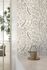 Non-Woven Wallpaper Floral Textile Look White Black A58701 1