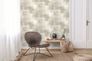 Non-Woven Wallpaper Plaster Look Cream grey A60002 1