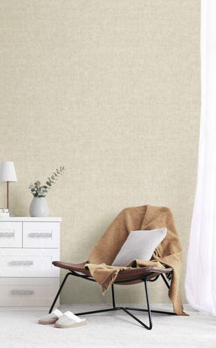 Non-woven wallpaper plaster texture cream beige PP1215