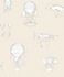 Non-Woven Wallpaper Balloons Beige White Metallic JR3003 1