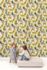 Non-Woven Wallpaper Jungle Animals Beige Green JS2101 1