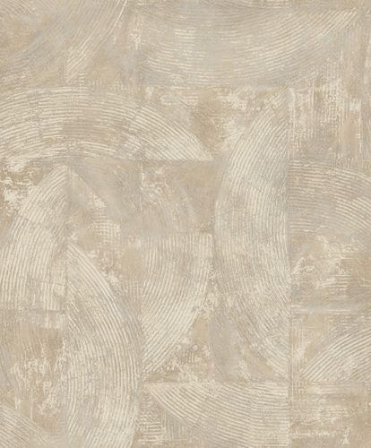 Non-Woven Wallpaper Plaster texture Beige Silver A56102