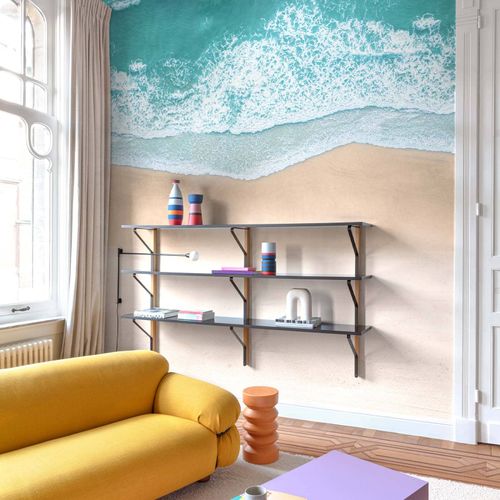 Wall Mural Beach Sea Wave Turquoise Beige ML6401